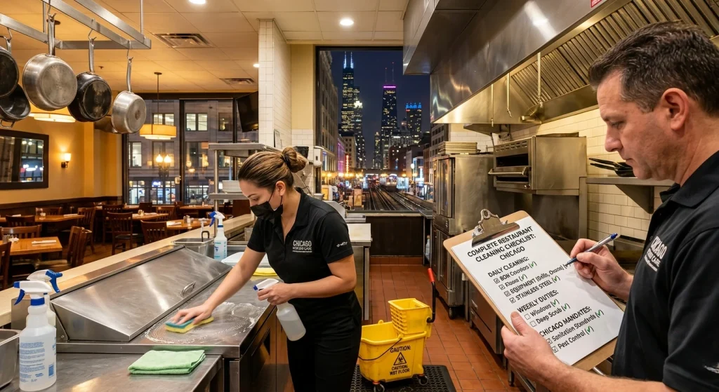 Complete Restaurant Cleaning Checklist in Chicago